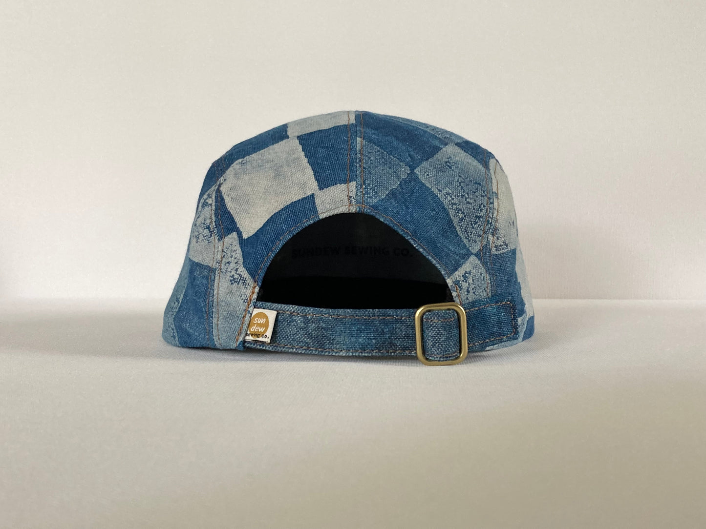 Indigo Camp Hat - Checkerboard