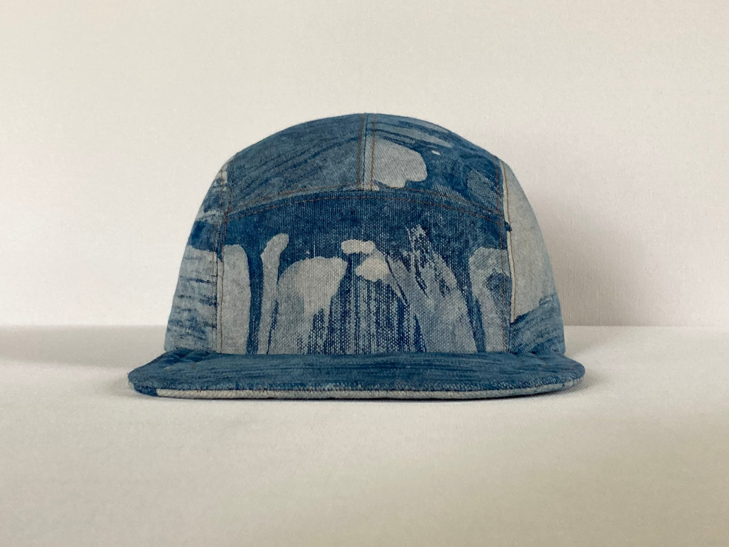 Indigo Camp Hat - Brush Strokes