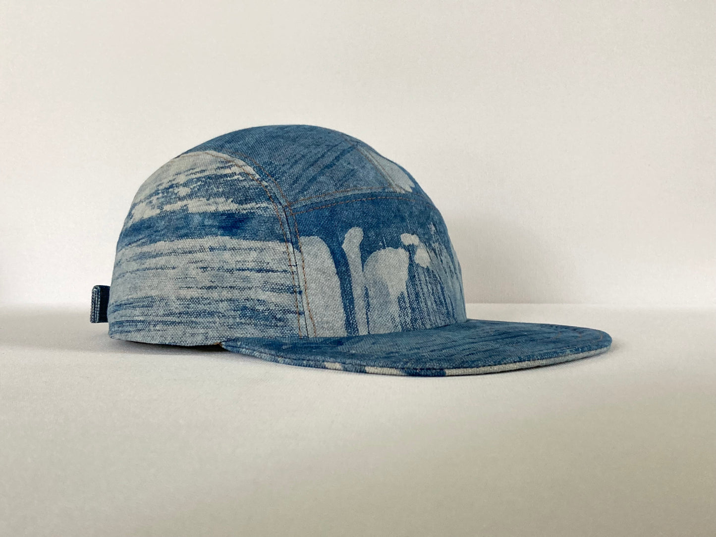 Indigo Camp Hat - Brush Strokes