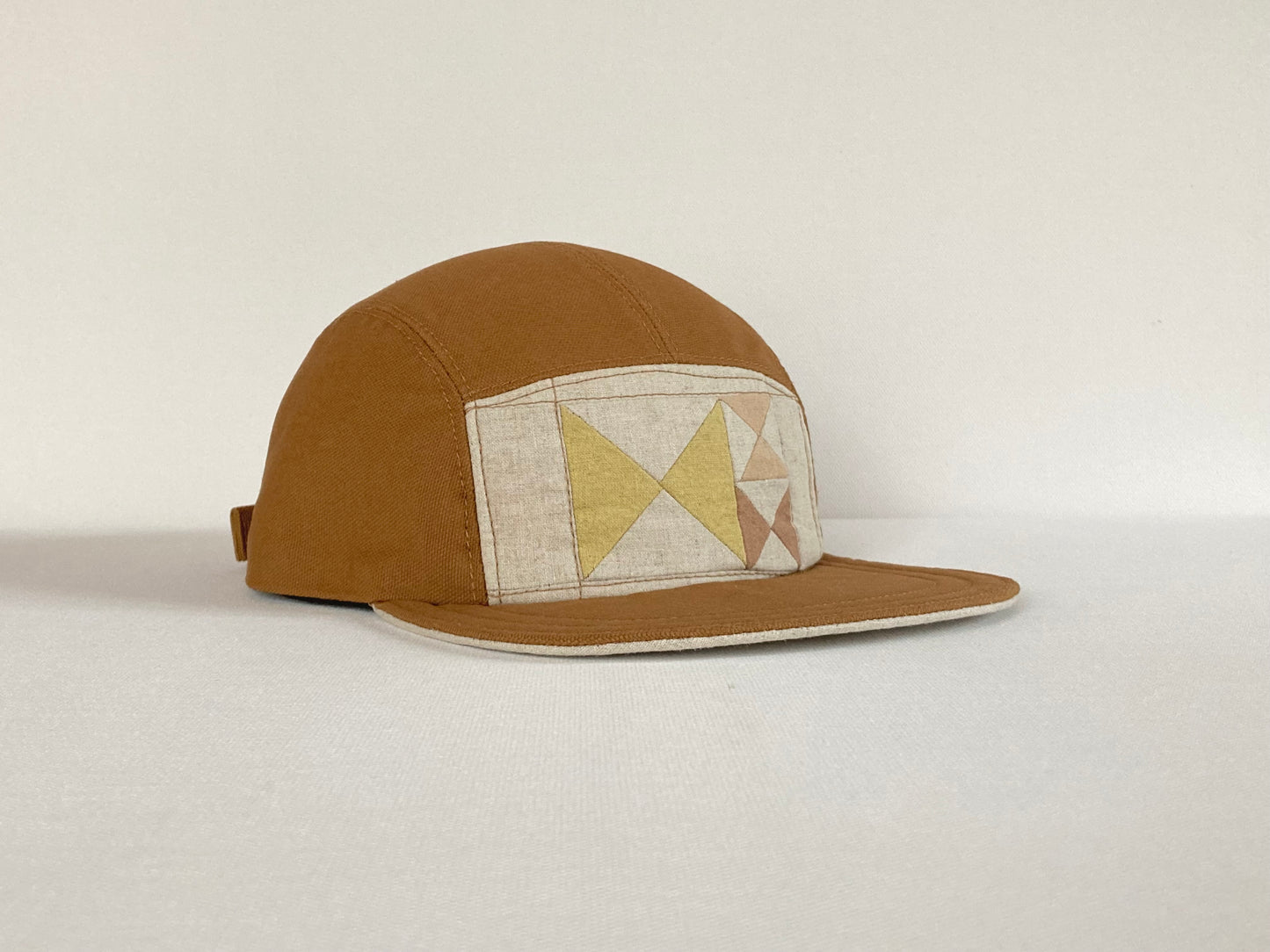 Quilted Camp Hat - Natural Dye Bow Ties No. 1