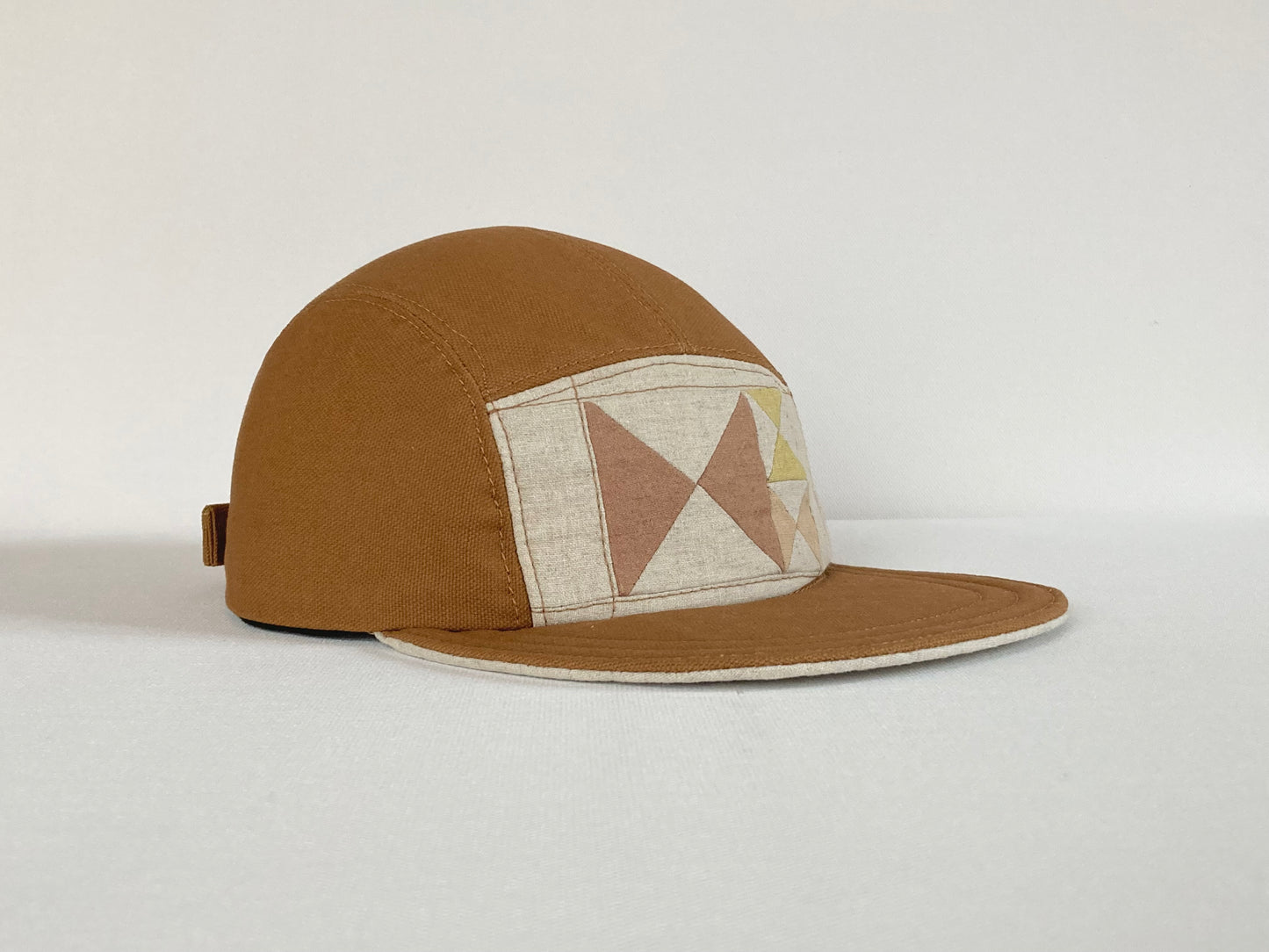 Quilted Camp Hat - Natural Dye Bow Ties No. 2