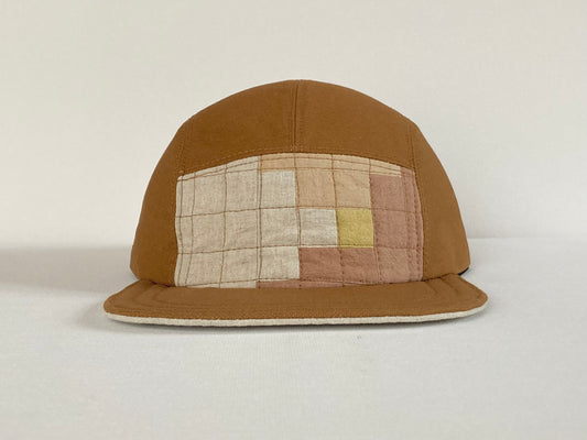 Quilted Camp Hat - Natural Dye Steps No. 2