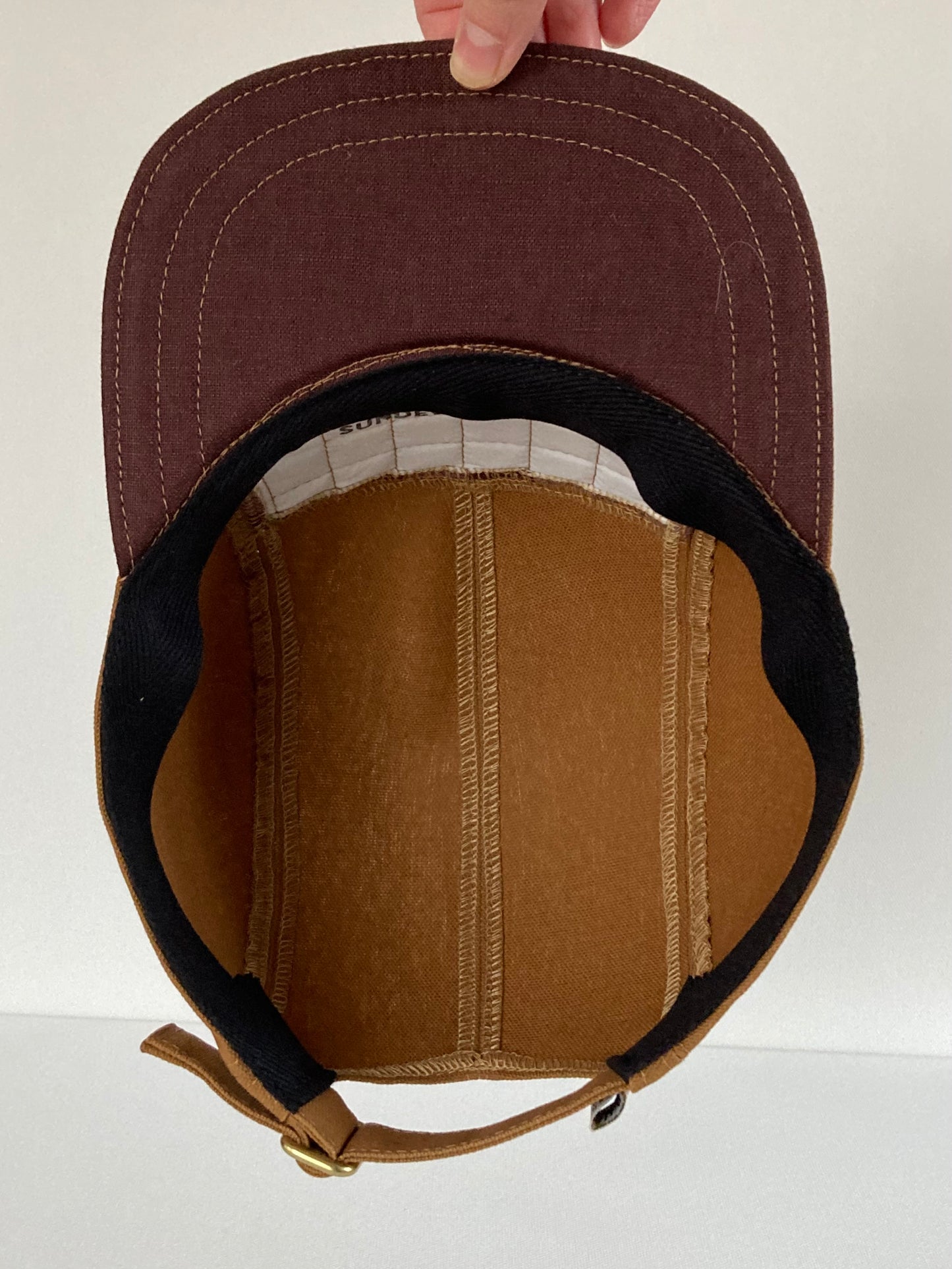 Quilted Camp Hat - Checkerboard Plum