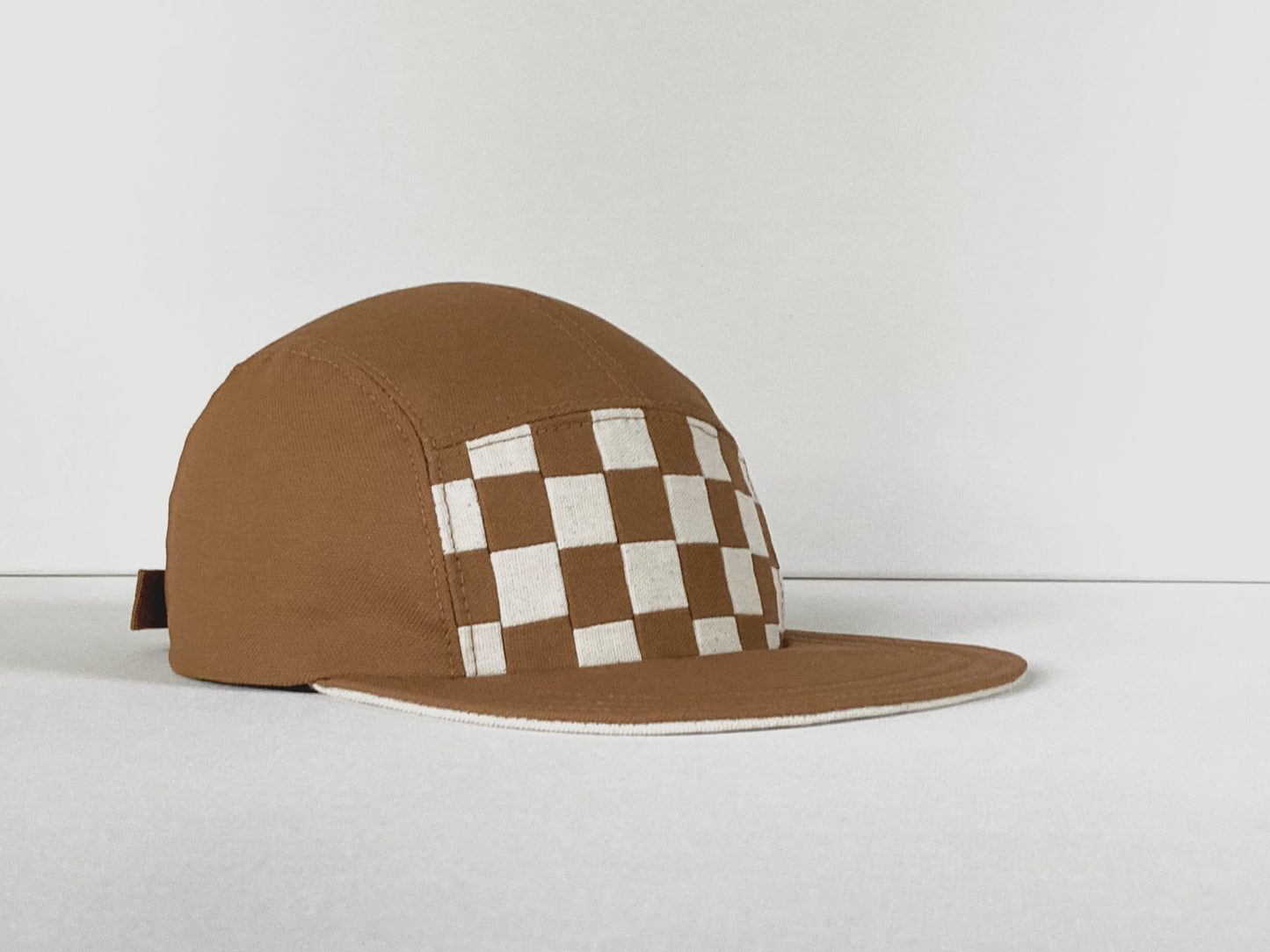 Quilted Camp Hat - Nutmeg Checkerboard