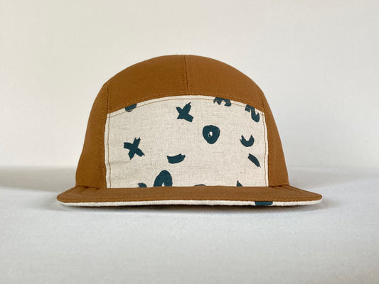 Hand Printed Camp Hat - Spruce Spark