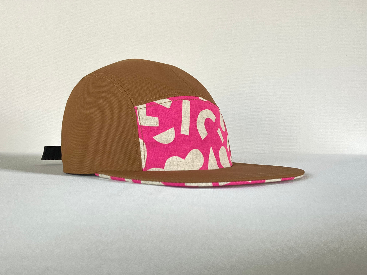 Hand Printed Camp Hat - Orchid Geo