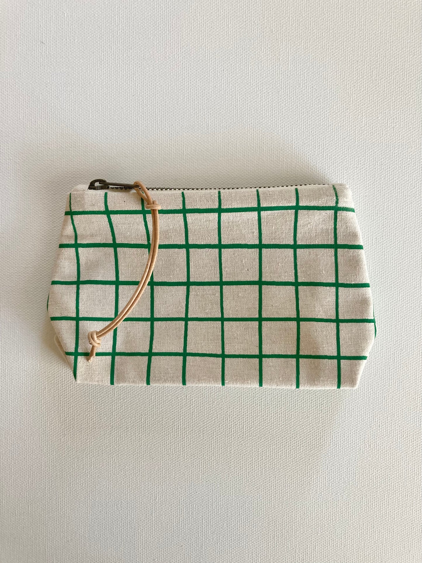 Hand Printed Zip Pouch - 6 inch