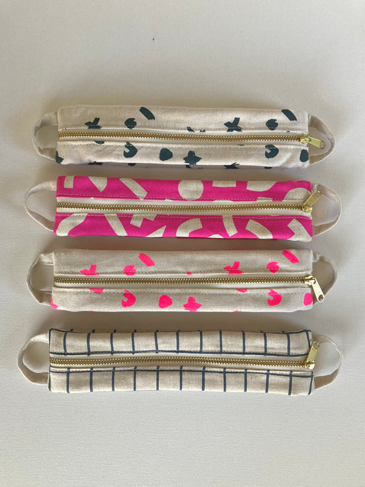 Hand Printed Pencil Case