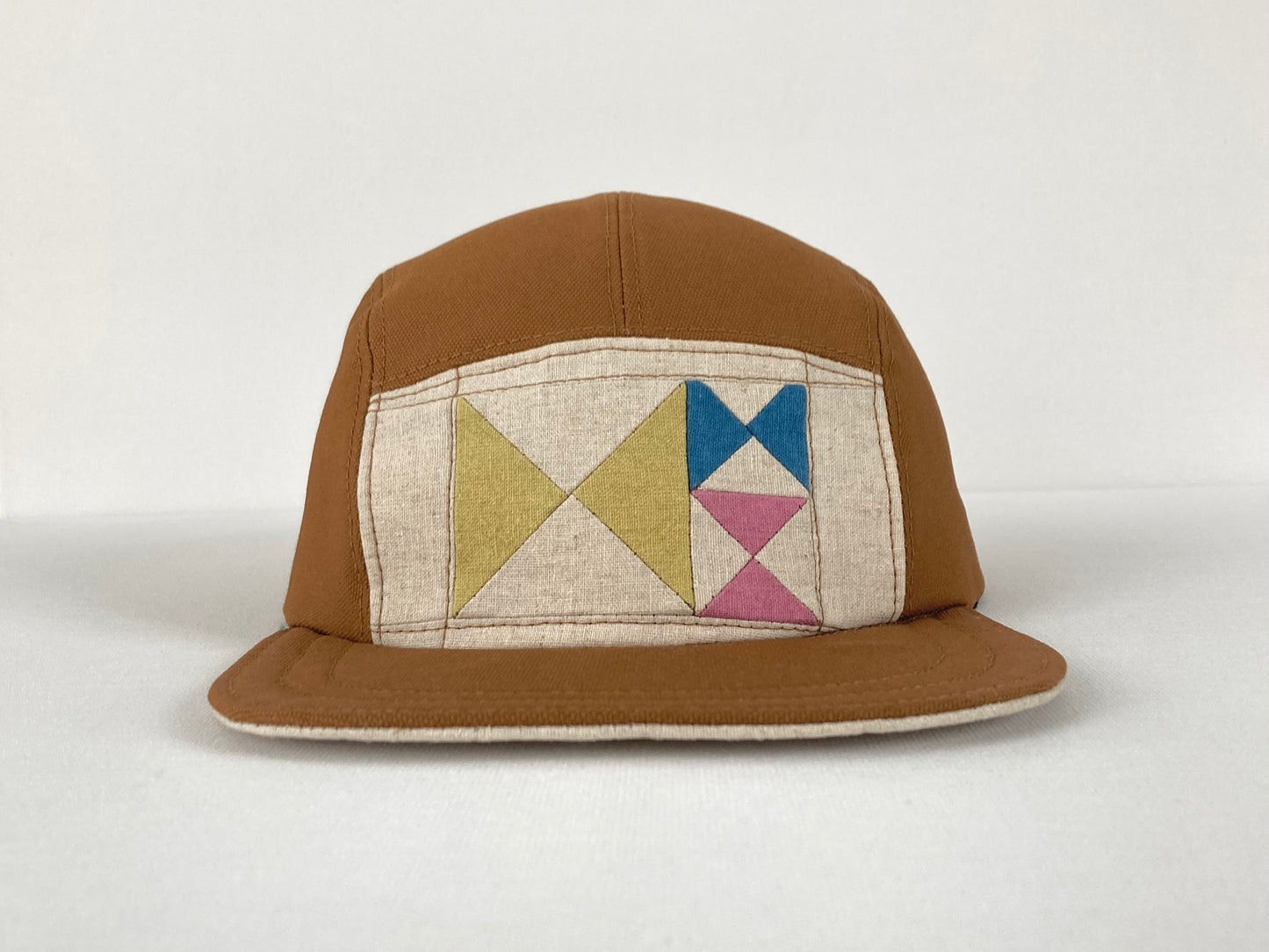 Quilted Camp Hat - Natural Dye Bow Ties 3