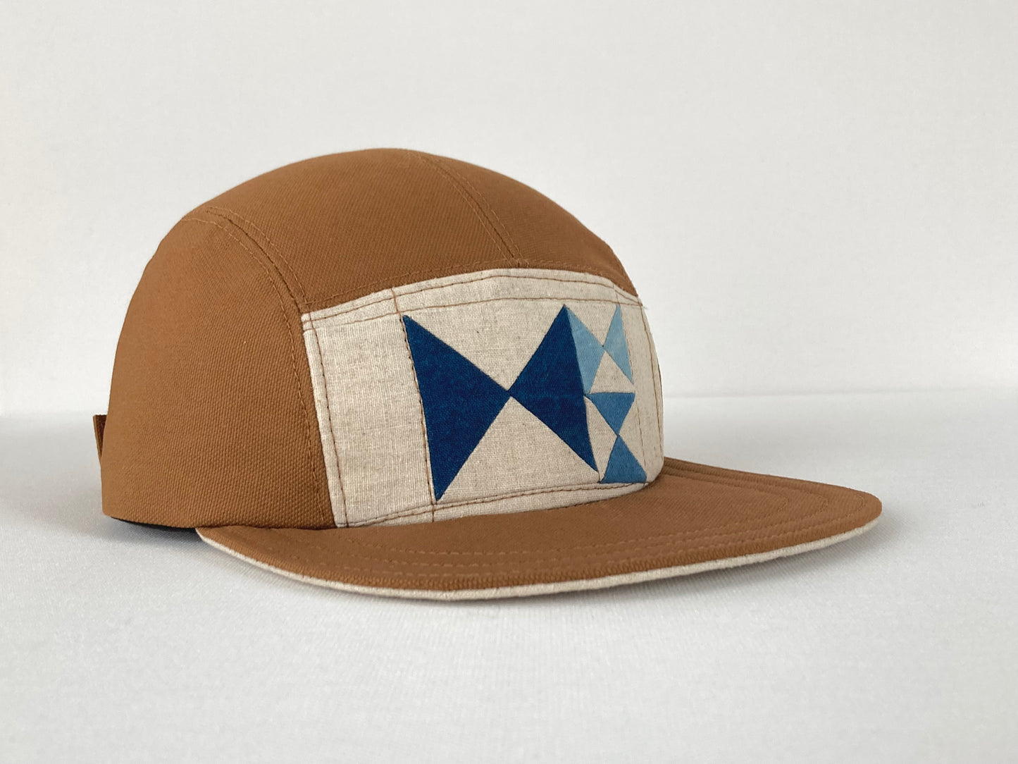 Quilted Camp Hat - Natural Dye Bow Ties 6